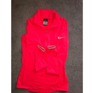 Hot pink thermal Nike quarter zip!